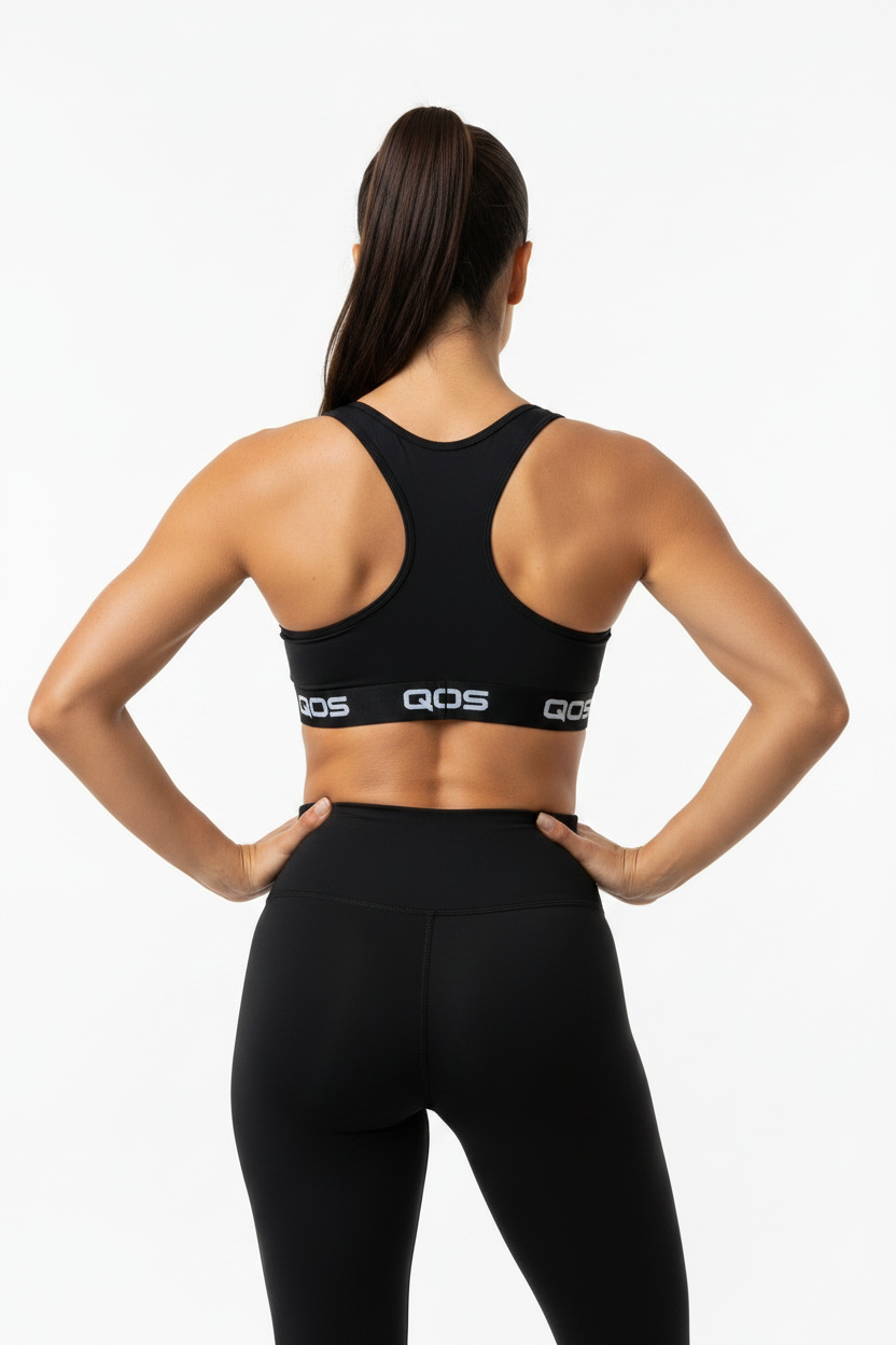 QOS Sports Top — Black