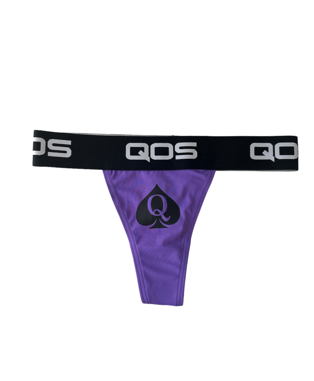 ICONIC QOS BRAND- Queen Of Spades - Royal Purple Thong (Comfy Fit)