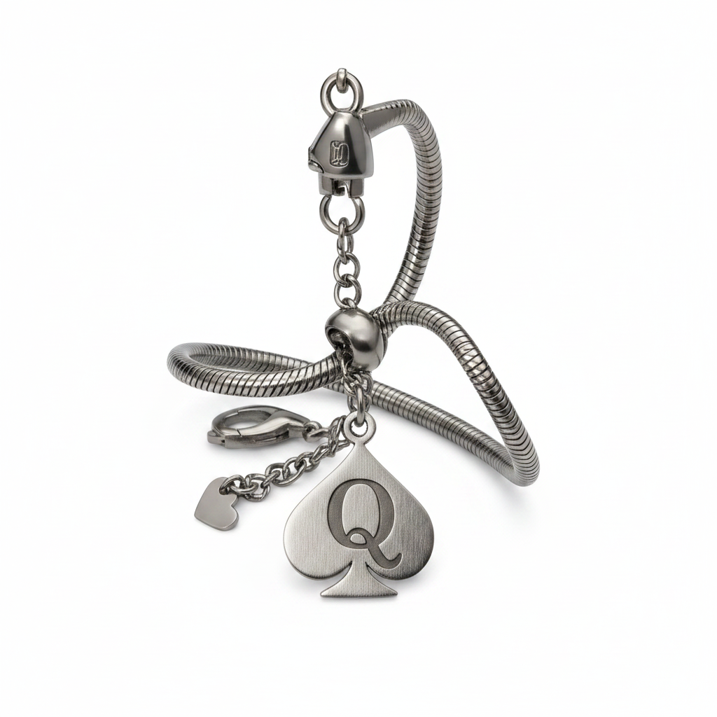 QOS Chain Anklet Snake-Style Charm