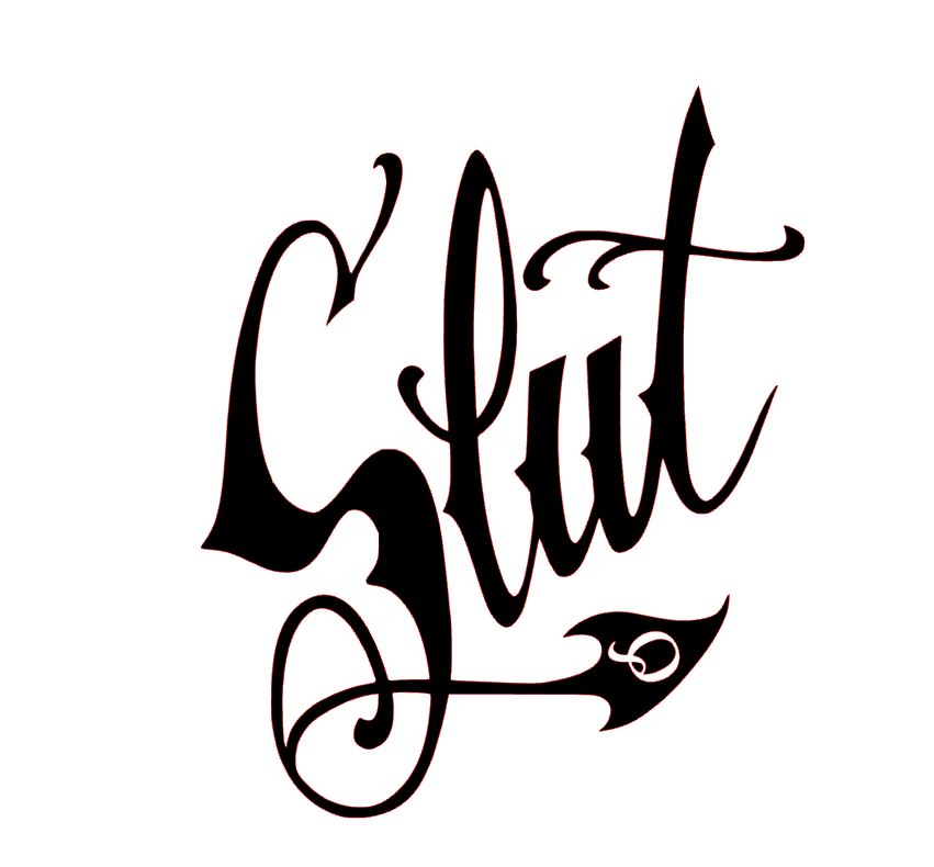 S.L.U.T Temporary Tattoos - XXL 5x5 Inch Body Art