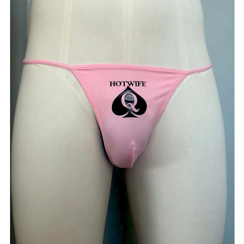 Male QOS Hotwife - Pink G-String