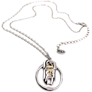 Sissy Cuckold Cuck Locked Up Chastity Charm Necklace - Cuckold Jewelry