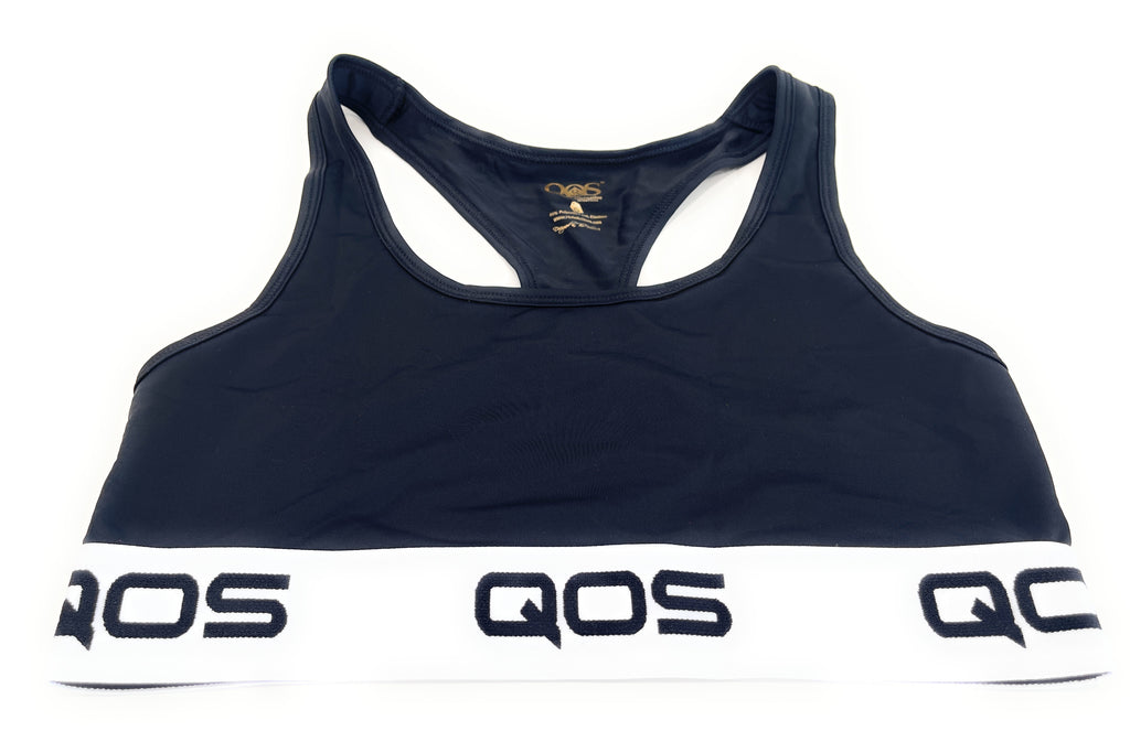 QOS Iconic White Band Sports Top