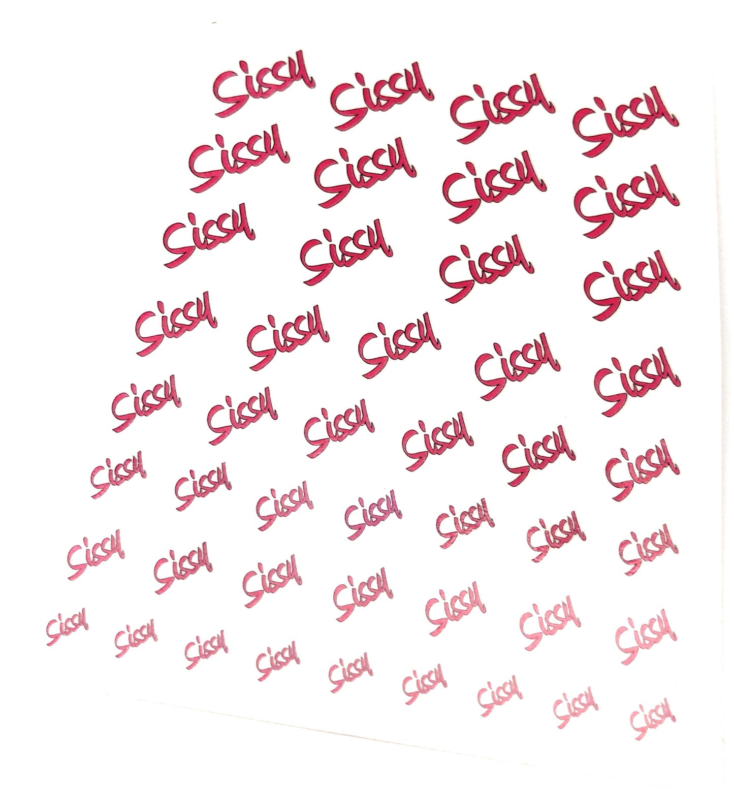 QOS SISSY - 46pcs 3D Nail Sticker Set