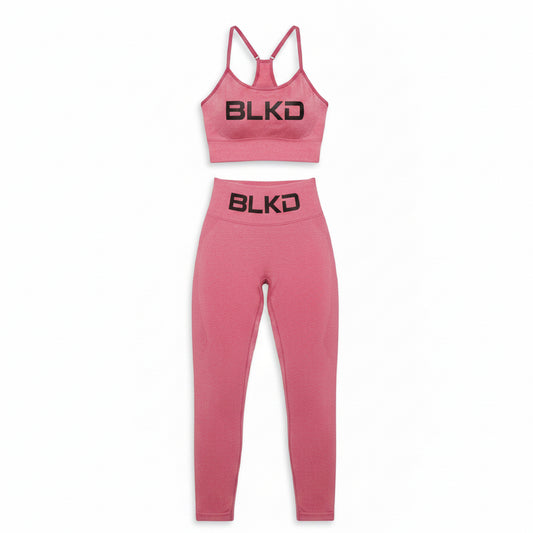 BLKD Seamless Yoga Set — Hot Pink 2-Piece Activewear