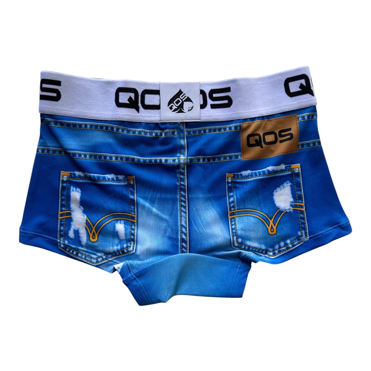 QOS Booty Shorts Trunks - Denim