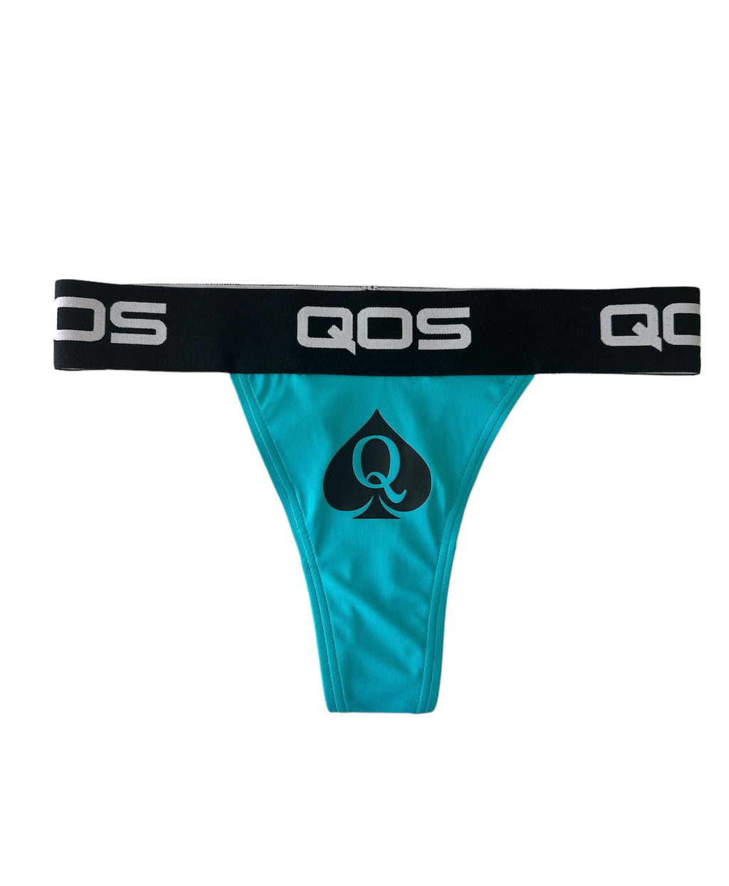 ICONIC QOS BRAND- Queen Of Spades - Turquoise Blue Thong (Comfy Fit)
