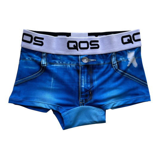 QOS Booty Shorts Trunks - Denim