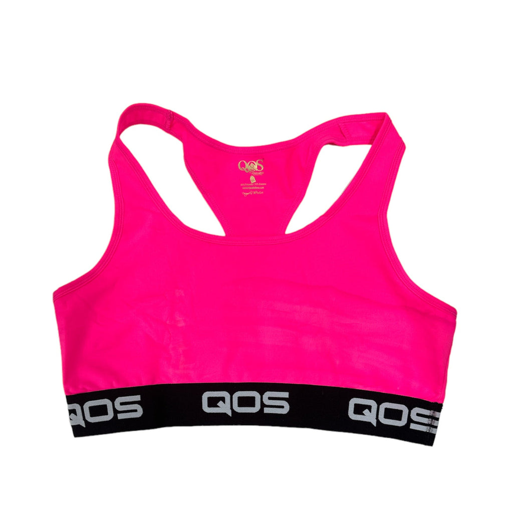Hot Pink QOS Iconic Sports Top