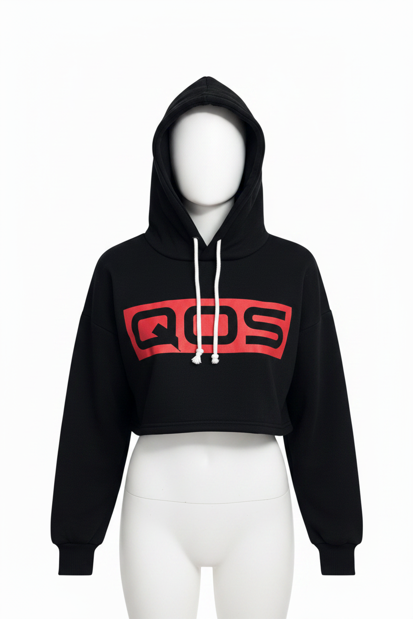 QOS Crop-Top Hoodie