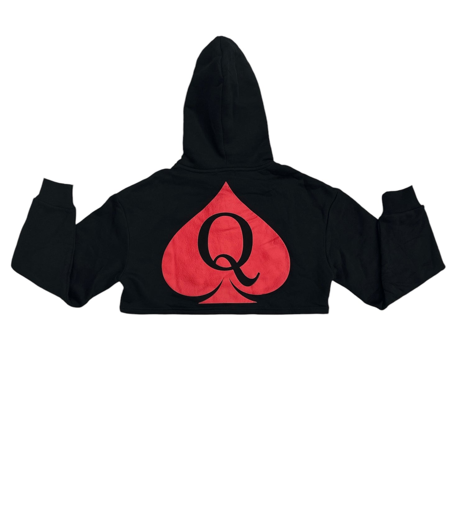 QOS Brand Crop-Top Hoodie