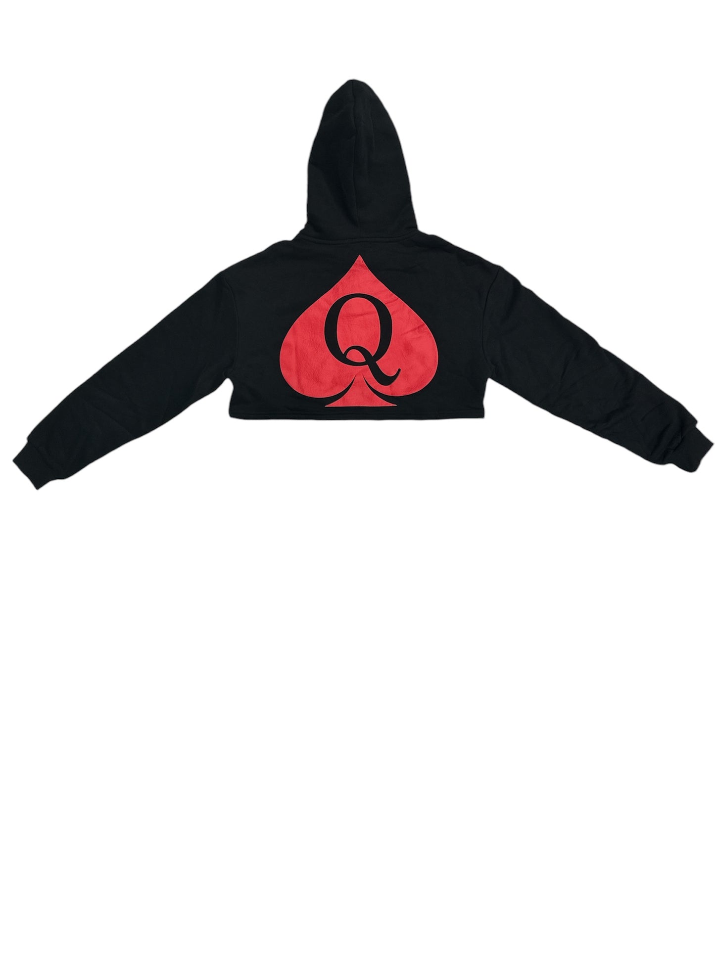 QOS Brand Crop-Top Hoodie