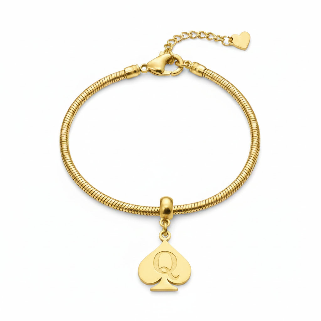 QOS Chain Anklet Snake-Style Charm