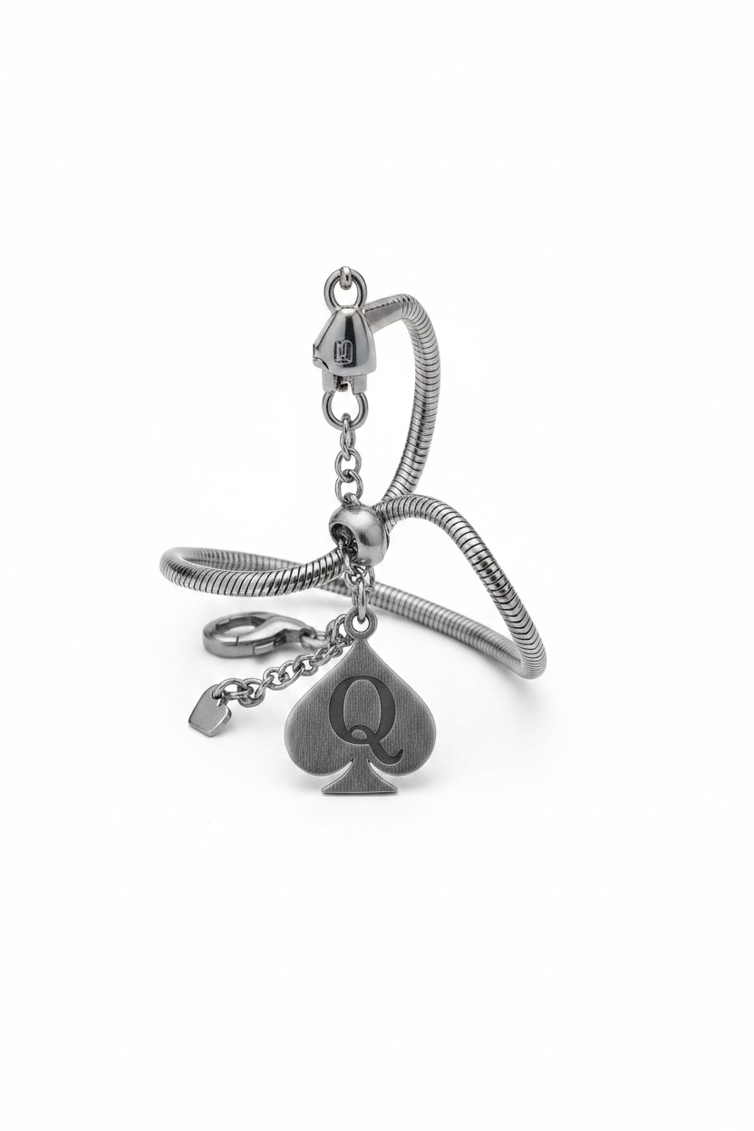 QOS Chain Anklet Snake-Style Charm