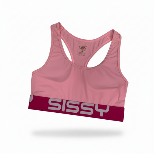 Sissy Bold Crop Top — Hot Pink Band LGBTQ+ Activewear