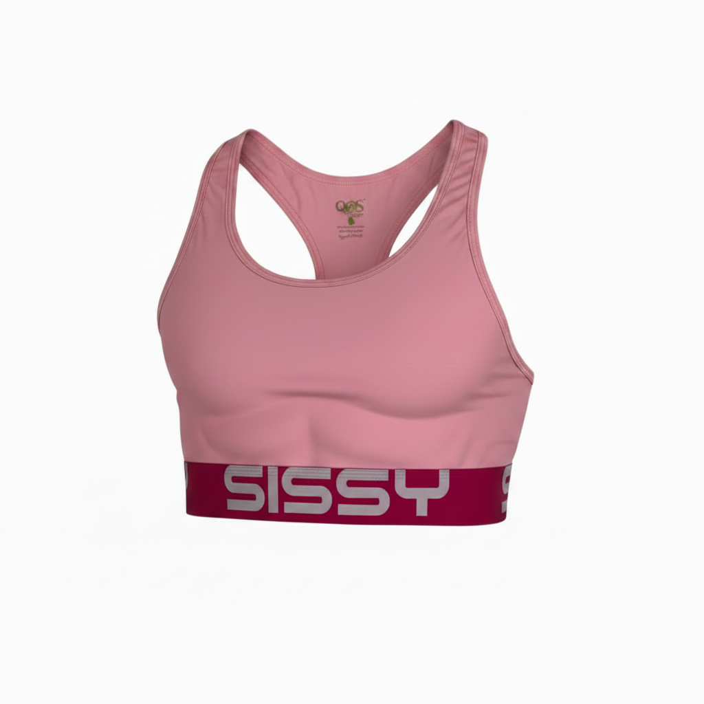 Sissy Bold Crop Top — Hot Pink Band LGBTQ+ Activewear