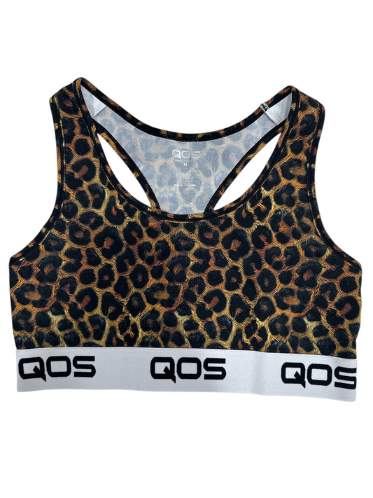 QOS Sports Top - Leopard Print