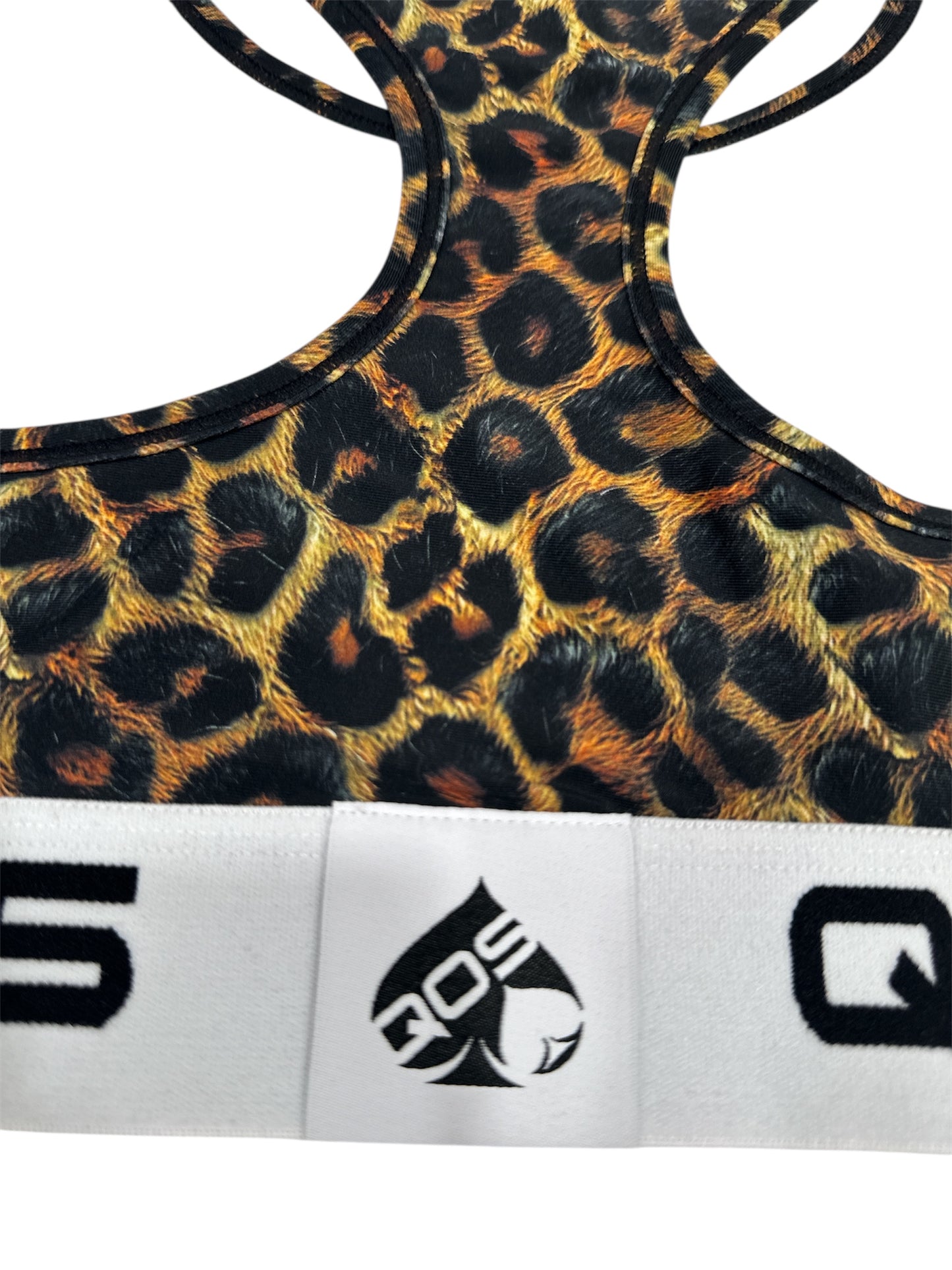 QOS Sports Top - Leopard Print