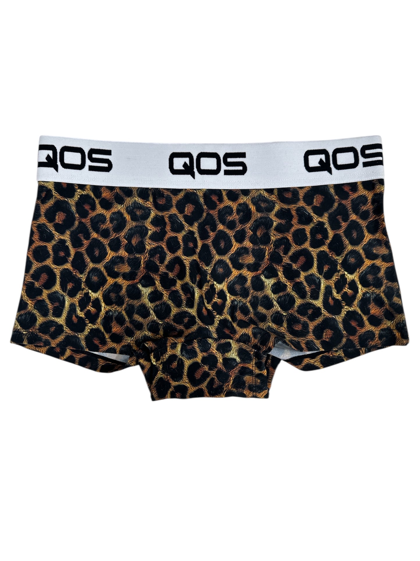 QOS Booty Shorts Trunks - Leopard Print