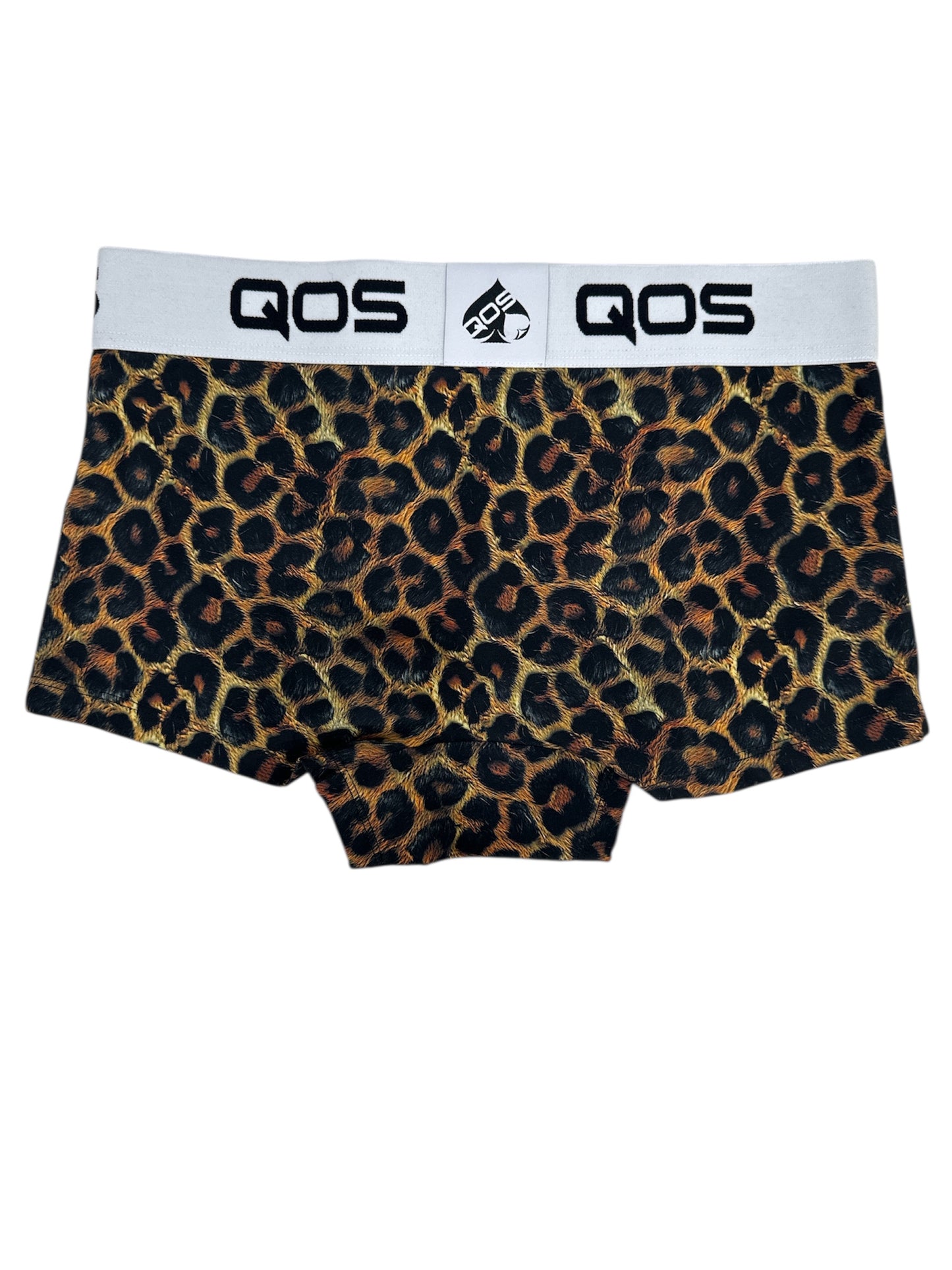 QOS Booty Shorts Trunks - Leopard Print
