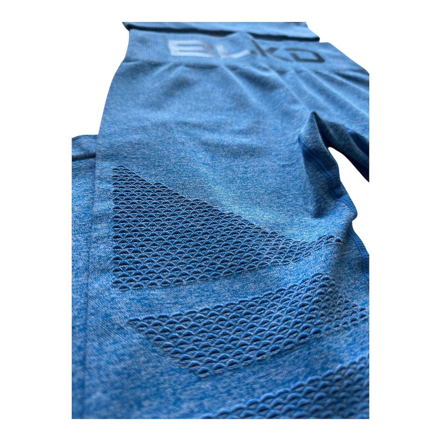 BLKD Seamless Yoga Set — Blue 2-Piece Activewear