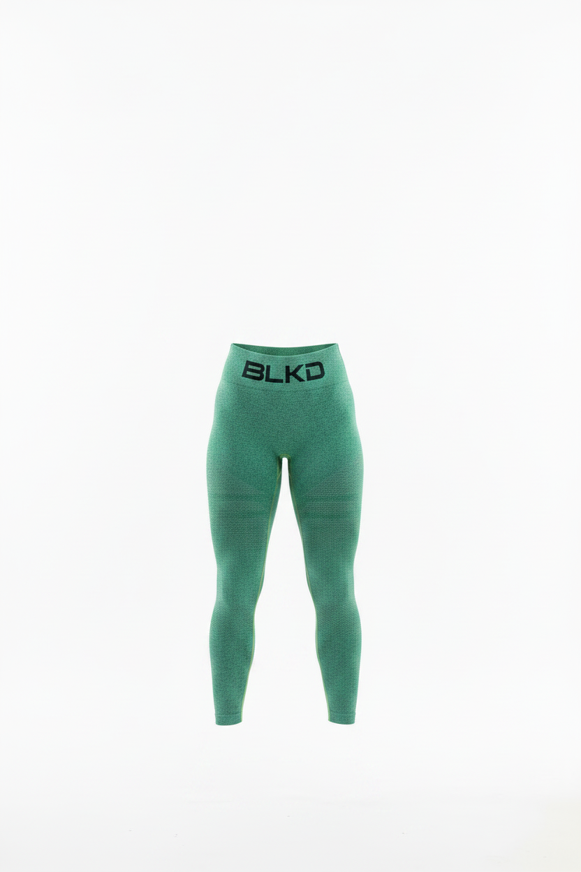 BLKD Seamless Yoga Set — Green 2-Piece Activewear