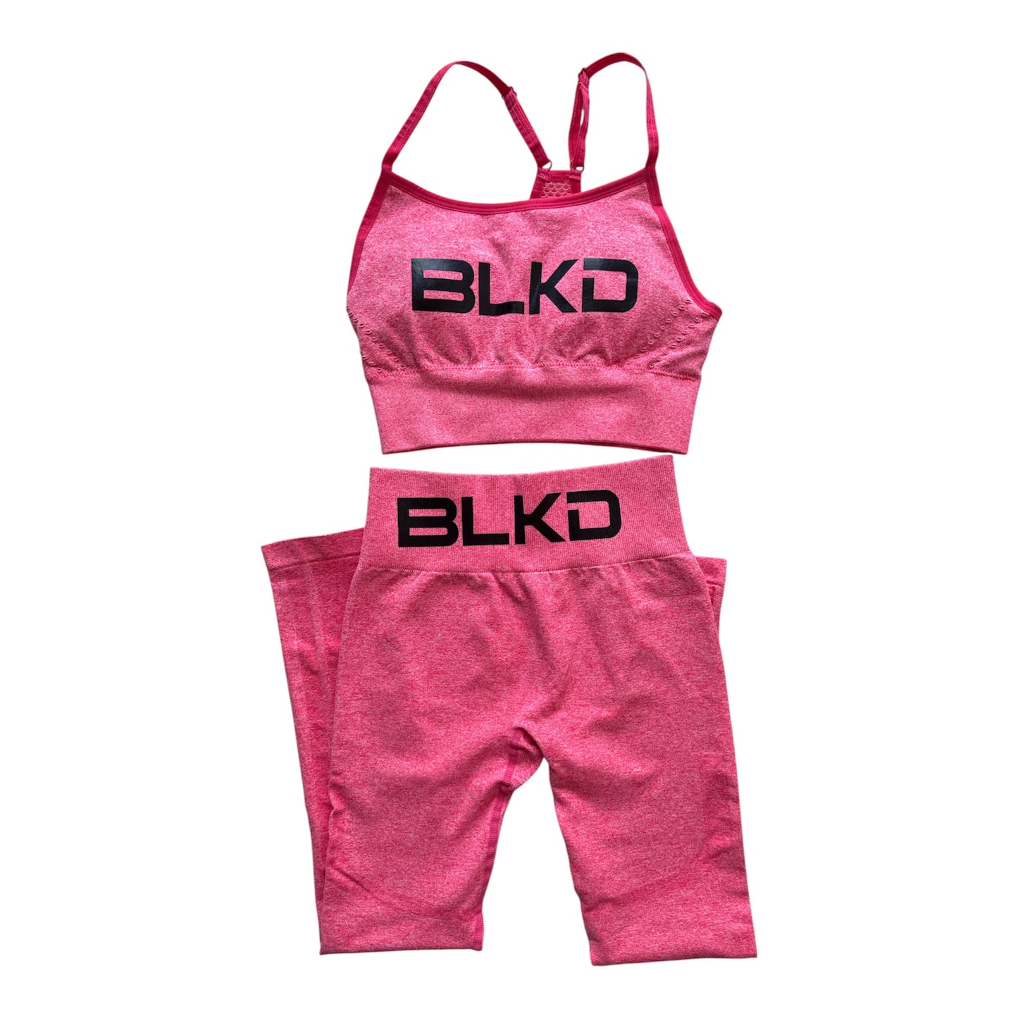 BLKD Seamless Yoga Set — Hot Pink 2-Piece Activewear