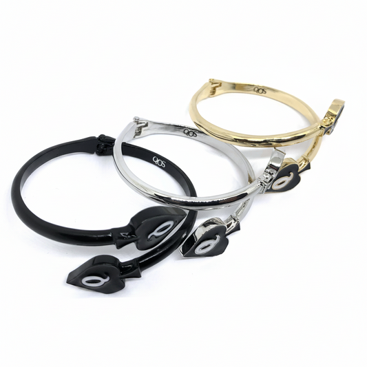 QOS Hinged Cuff Snake Bracelet