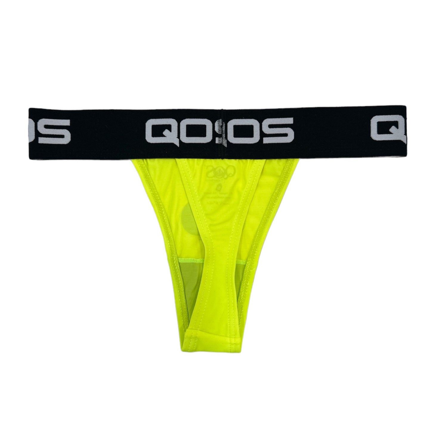 Neon Yellow Iconic QOS Brand- Queen Of Spades - Thong
