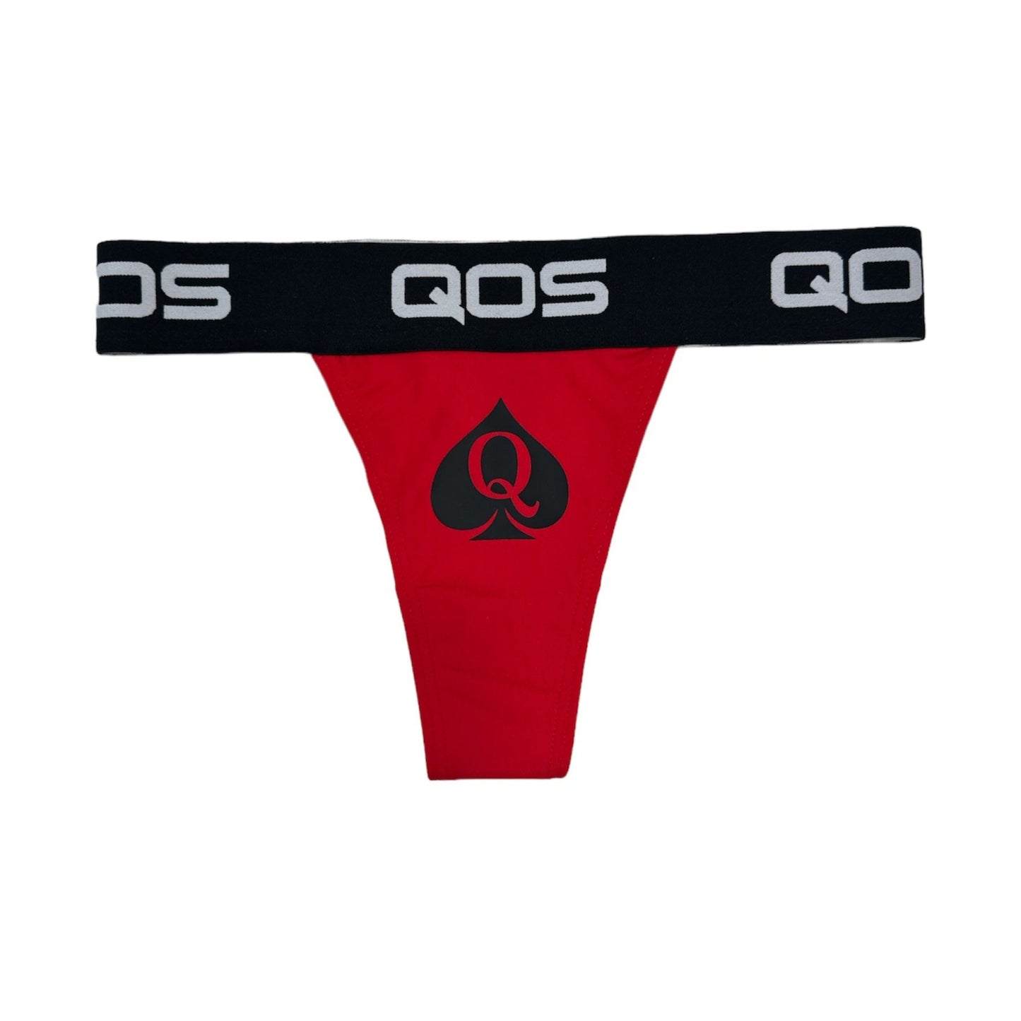 Red Iconic QOS Brand- Queen Of Spades - Thong