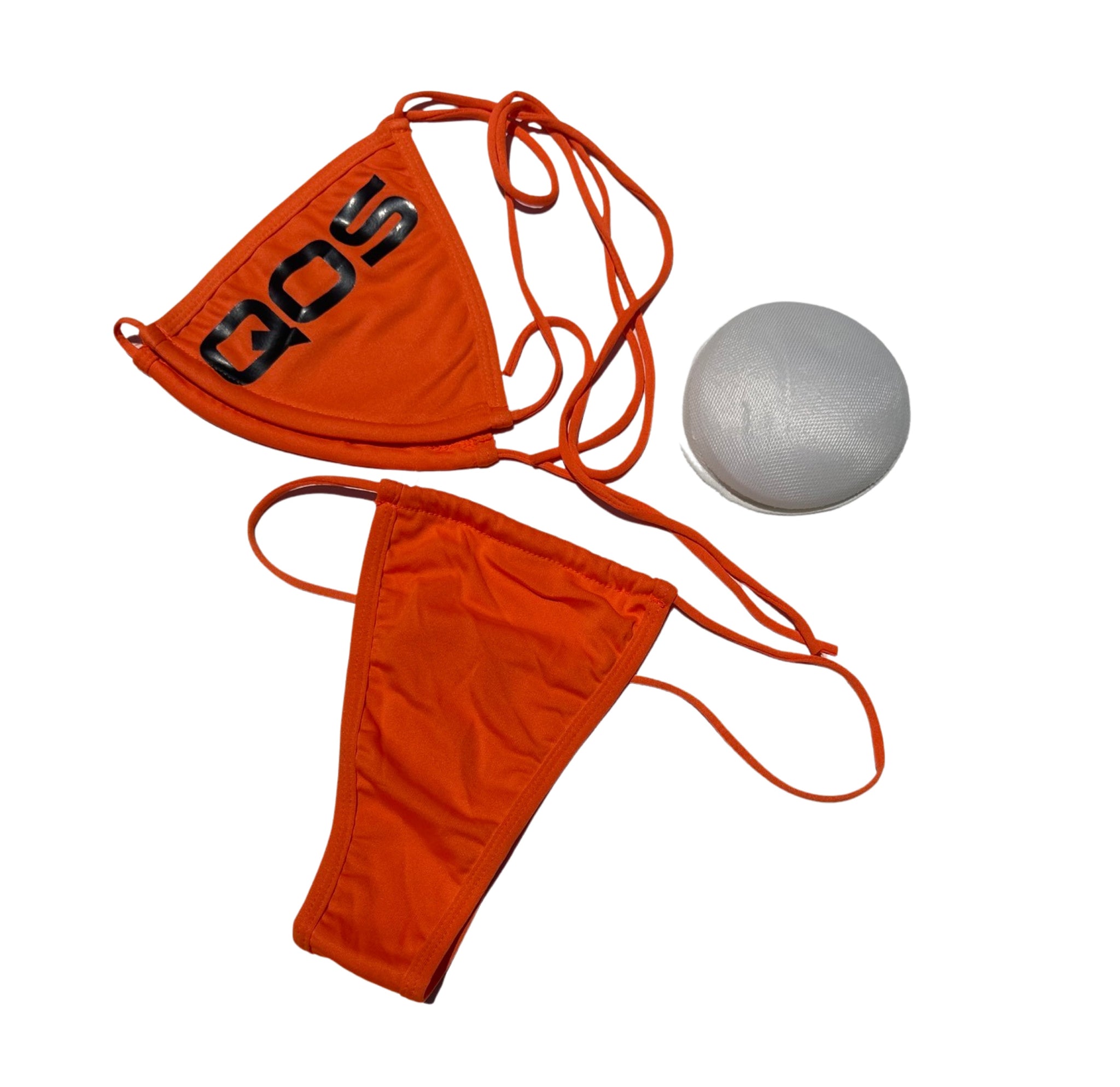 QOS Brand - Neon Orange String Bikini