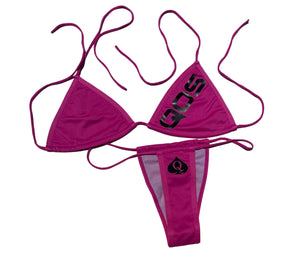 QOS Hot Pink String Bikini