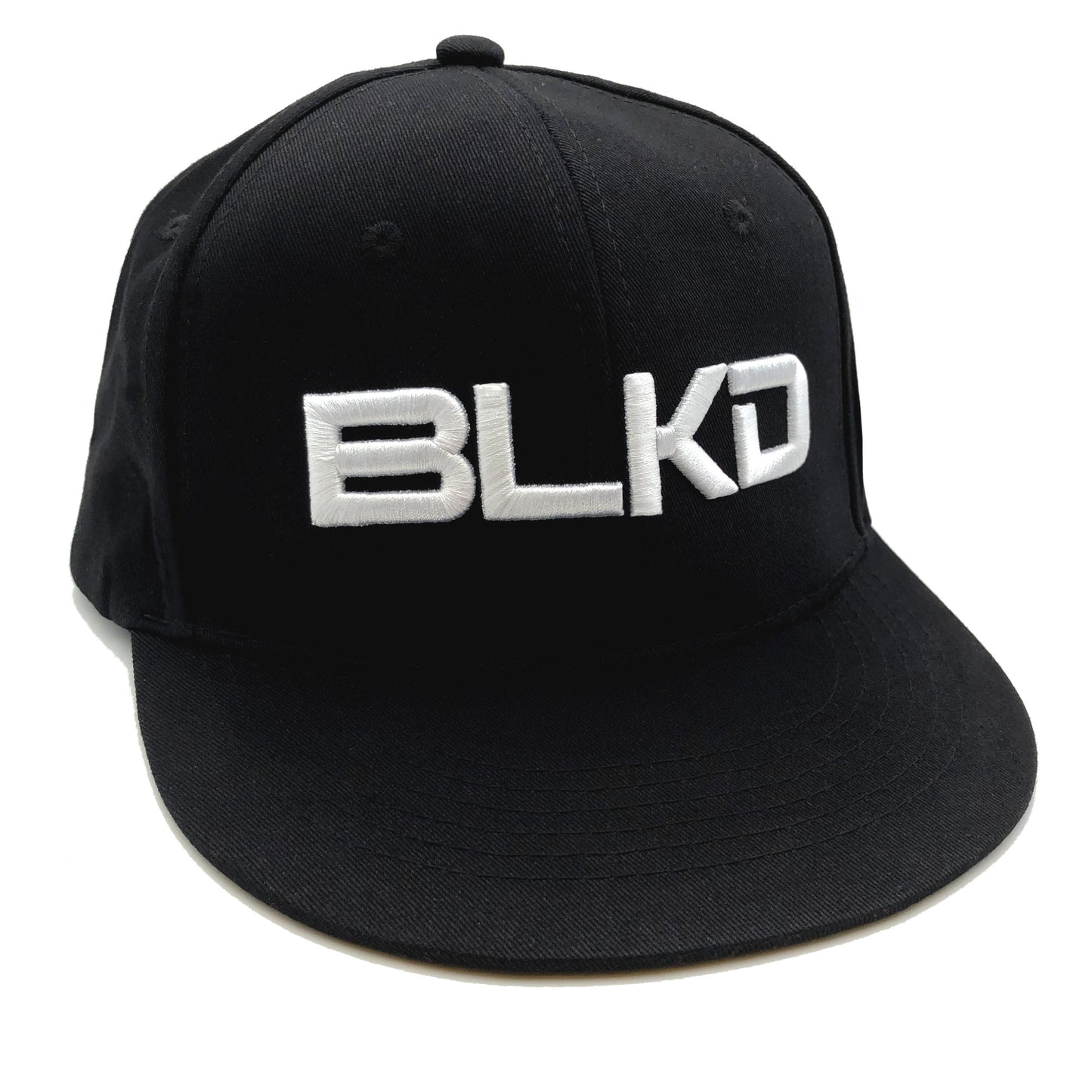 BLKD - Adjustable Baseball  Cap Hat Black/White