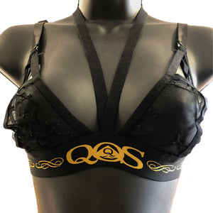 Blacked Queen of Spades - QOS Hollow Out Strap Lace Lingerie Set