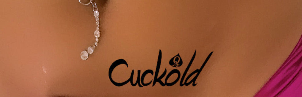 QOS - "Cuckold" Classic Script with Queen Of Spades - Temporary Tattoos