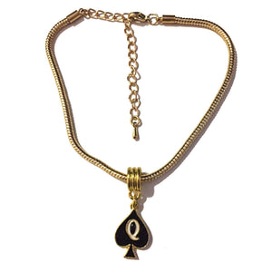 QOS - Queen Of Spades Logo - Pandora Snake Chain Bracelets - Hotwife