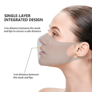 Silver QOS 3D Modern Face Mask
