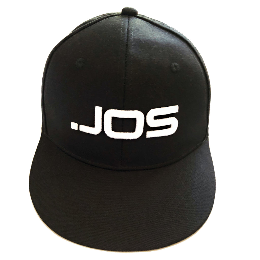 JOS - Adjustable Baseball Cap Hat Black/White Blacked Beta