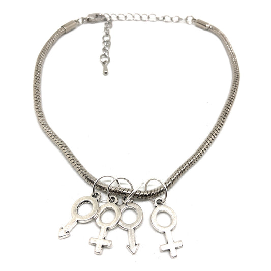 MFMF - Nayghty Gender Symbol Charm - Euro Snake Anklet