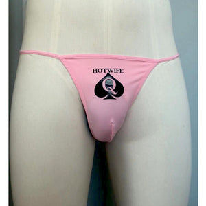 Pink Male - QOS Brand HOTWIFE- G-String - SISSY - JOS - Beta - Cuckold - Femboy