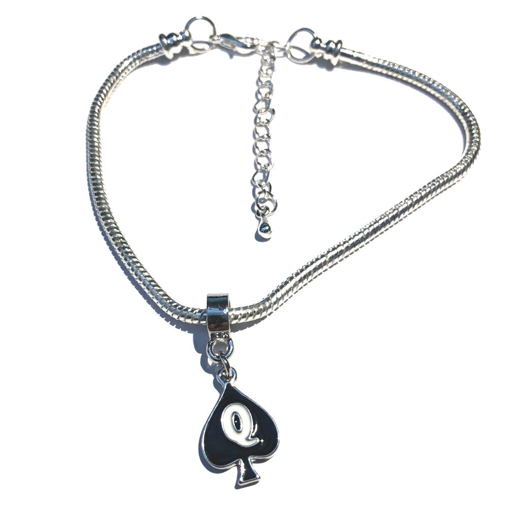 QOS - Queen Of Spades Logo - Pandora Snake Chain Bracelets