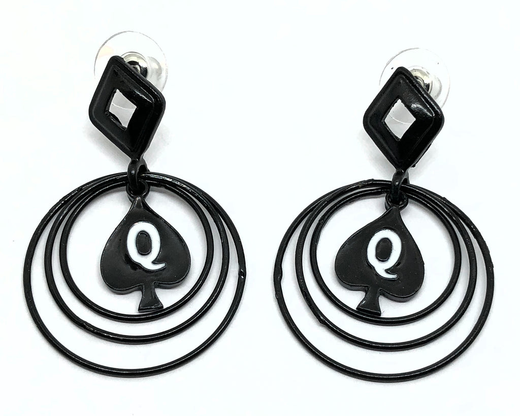 Queen Of Spades - Branded Multi Hoop Earrings for the Hotwife BBC Lover in you.