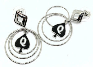 QOS Queen Of Spades - Branded Multi Hoop Earrings for the Hotwife Vixen in you.