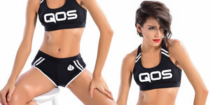 QOS Brand - Queen Of Spades 2 Piece Sexy Workout Outfit