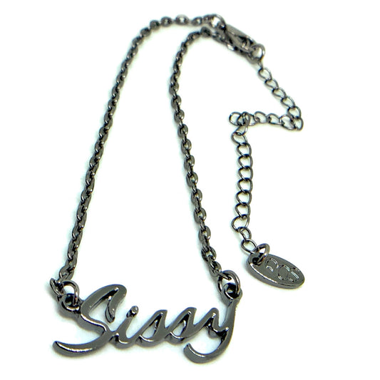 QOS Brand - "Sissy" script Chain Anklets - JOS, Beta Boy, Twink, CD , TS , Bottom, Bi, Slave