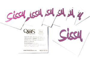 QOS - Sissy Script - Temporary Tattoos - Bisexual Beta JOS Gay