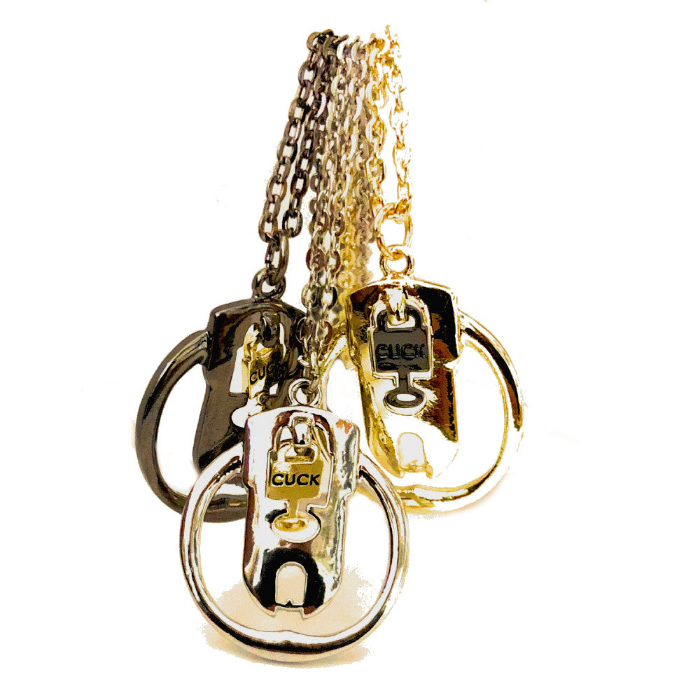 Sissy Cuckold Cuck Locked Up Chastity Charm Necklace - Cuckold Jewelry