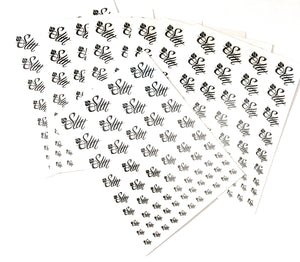 QOS SLUT - 62pcs Queen Of Spades 3D Nail Sticker Set