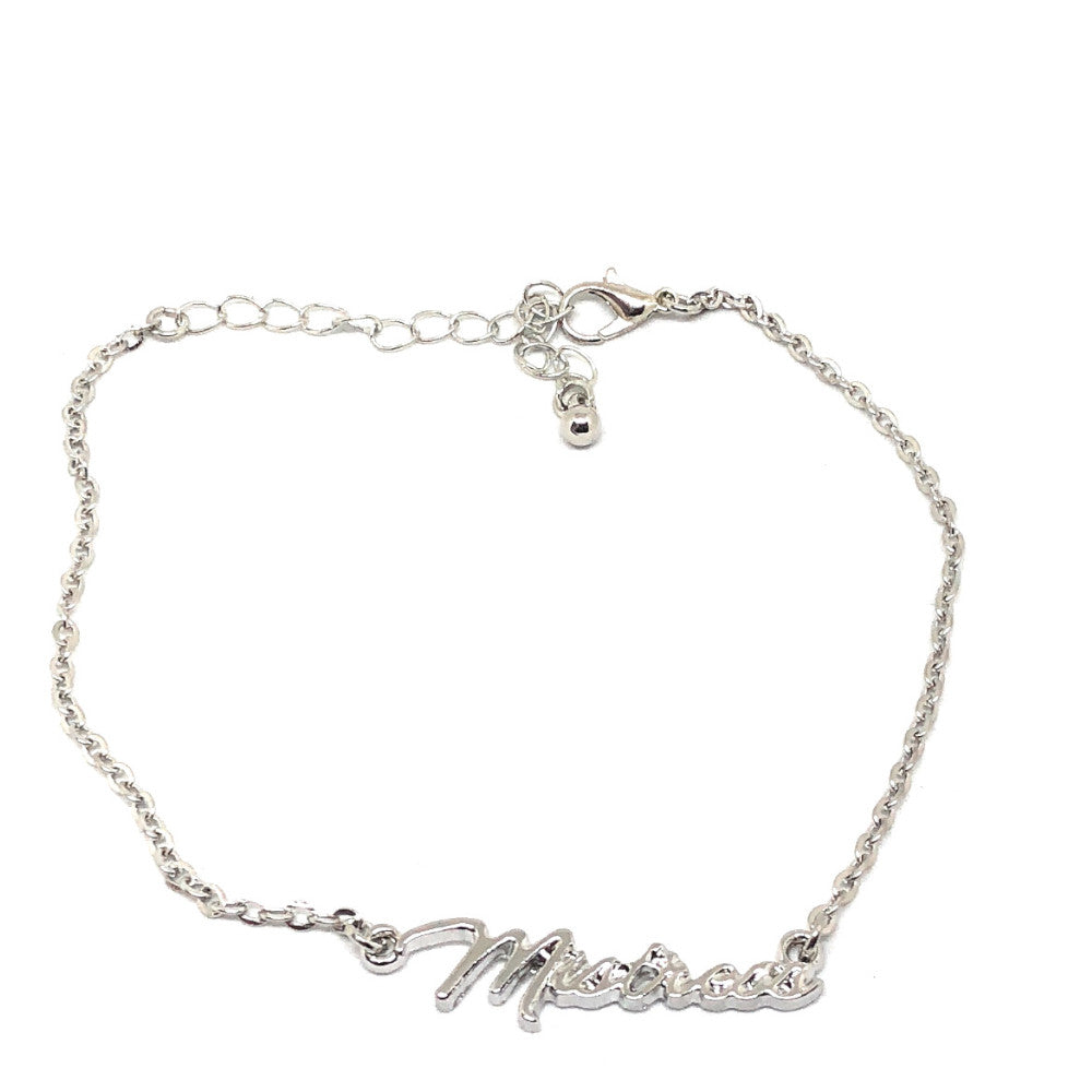 QOS - Cursive Mistress Chain Bracelet