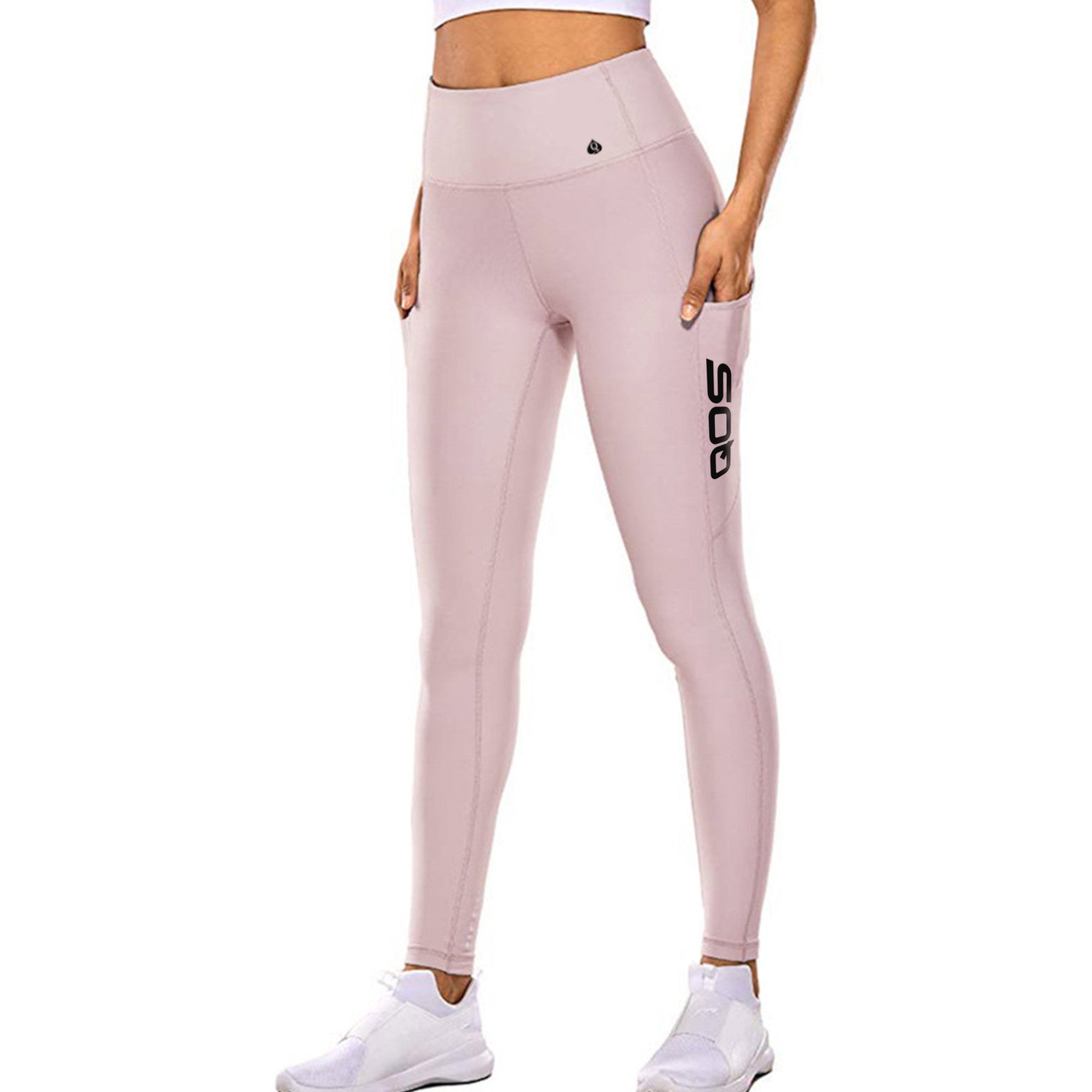 Pink QOS Label Leggings Sexy Original Queen Of Spades edition